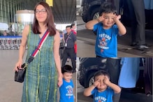 Kajal Aggarwal’s Son Neil Is An Absolute Bundle Of Joy As He Smiles For The Paps At Airport; Watch