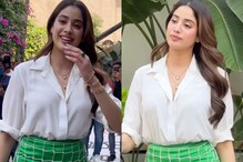 Janhvi Kapoor, Paps Have Fun During Promotion of Mr And Mrs Mahi; Call Her Dress ‘Net Practice’