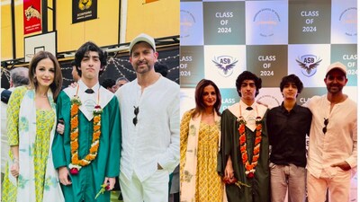 Hrithik Roshan Attends Son Hrehaan’s Graduation Ceremony, Ex-Wife