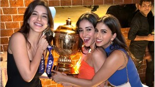 Suhana Khan, Ananya Panday, Shanaya Kapoor Dish Out BFF Goals As They Pose With IPL Trophy, Post KKR's Big Win - Vimarsana News