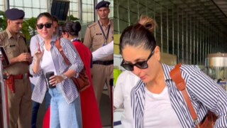 Kareena Kapoor Looks Effortlessly Glam In Comfy Summer Casuals As She Gets Spotted At The Airport; Watch - Vimarsana News
