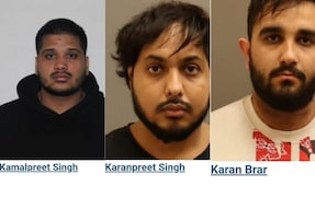 Canadian police released photos of Kamalpreet Singh, Karanpreet Singh and Goldy Brar, naming them as accused in the murder of Khalistani separatist Hardeep Singh Nijjar. (Image: Royal Canadian Mounted Police/SOURCED)