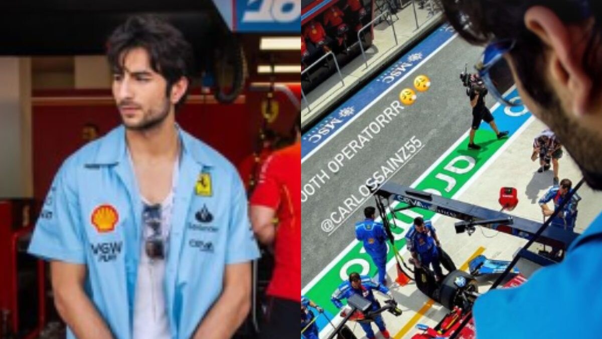 Ibrahim Ali Khan Cheers For Carlos Sainz At Miami Grand Prix, Calls Him 'Smooth Operator' - Vimarsana News