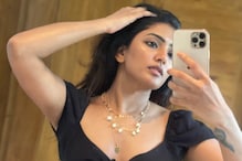 Eesha Rebba Raises Temperatures In Black And White Sleeveless Gown