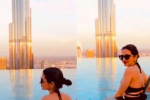 Actress Dhivyadharshini's Video Of Chilling In Dubai Swimming Pool Viral