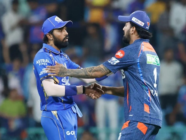 IPL 2024: MI skipper Hardik Pandya and LSG captain KL Rahul shake hands (BCCI)