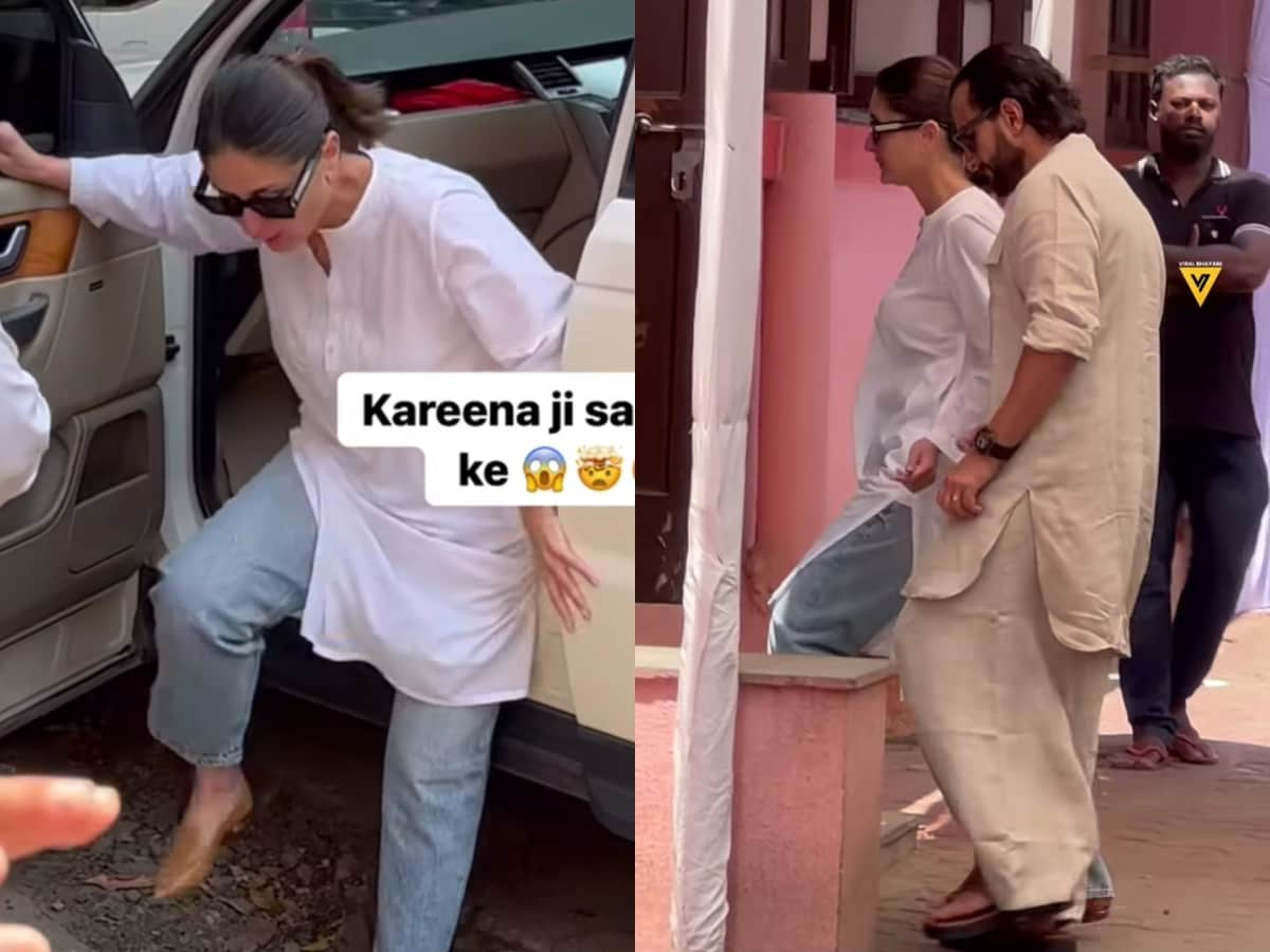 Kareena Kapoor Accompanies Saif Ali Khan To Voting booth; Video of Her  Nearly Tripping Goes Viral - News18