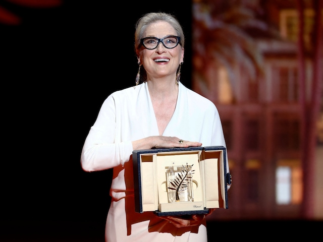Meryl Streep honoured at Cannes 2024. (Pic: Reuters)