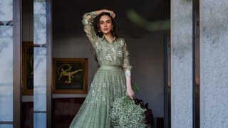 Aditi Rao Hydari's Pastel Green Floral Shirt And Skirt Scream Summer - Vimarsana News