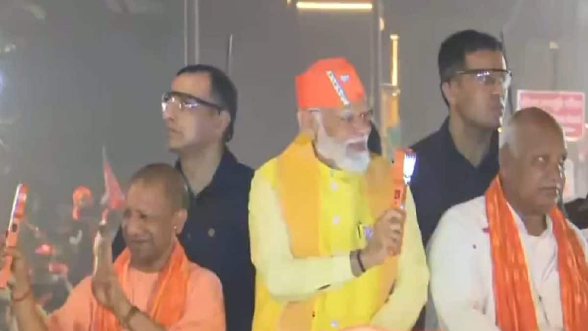 'Hearts Of People In Ayodhya As Big As Lord Ram': PM Modi Holds Roadshow After Ram Mandir Visit