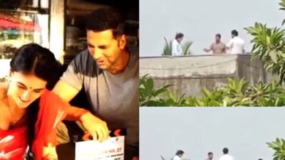 Akshay Kumar, Radhika Madan Dance On A Terrance In LEAKED Sarfira