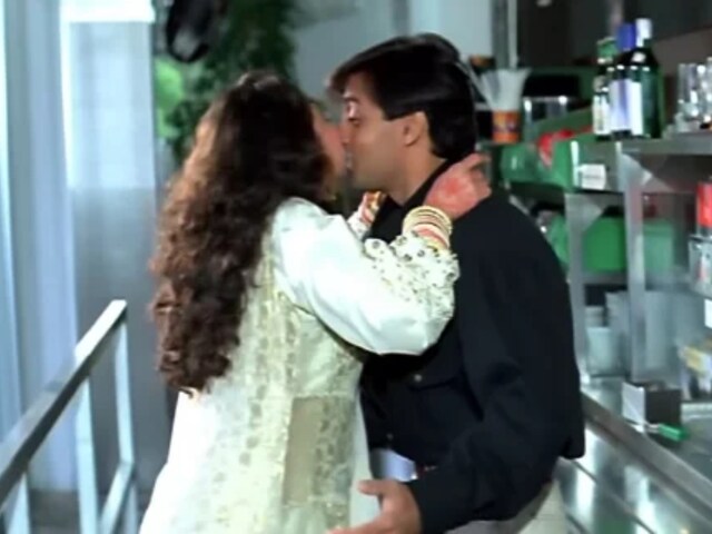 Salman Khan and Karisma Kapoor in the film Jeet. 