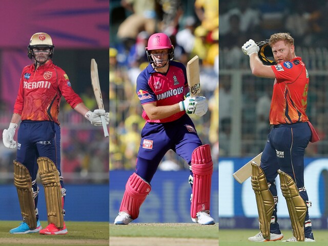 (From left) Sam Curran, Jos Buttler and Jonny Bairstow (AP/BCCI)