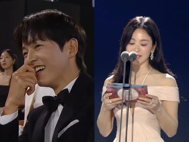 Song Joong Ki and Song Hye Kyo at Baeksang Awards 2024. 