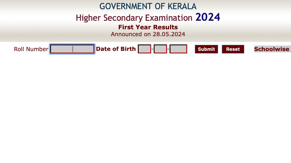 Kerala DHSE Plus One Results 2024 Released at keralaresults.nic.in; How to Check