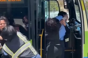 On Camera: Passenger Assaults Bus Driver Over Alleged Fare Dispute