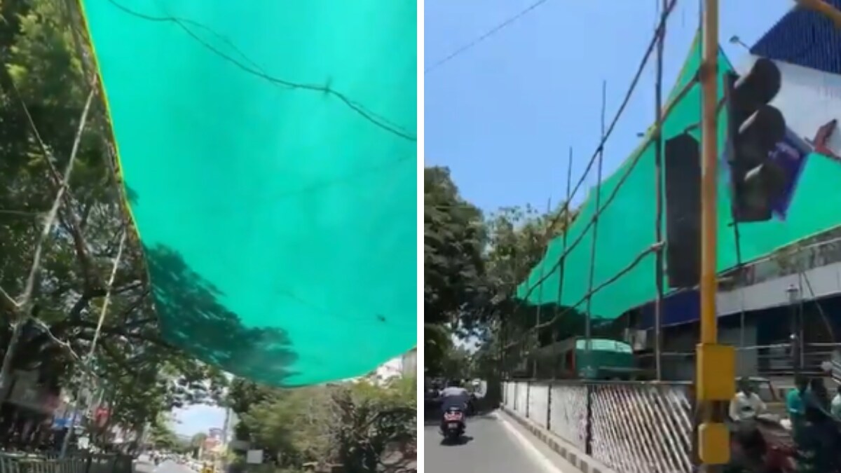 To Combat Heat, Puducherry Installs Green Shade Nets Over Traffic Signals - Vimarsana News