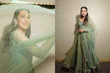 Karisma Kapoor Stuns in A Green Anarkali Suit Priced At Rs 1,50,000