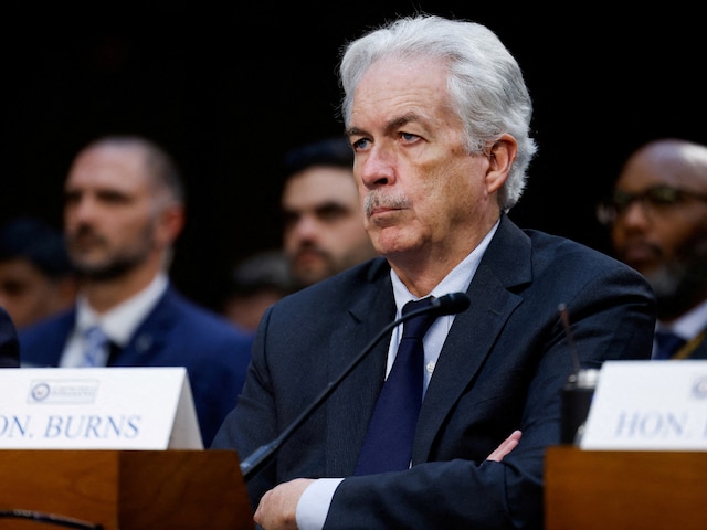 Director of the Central Intelligence Agency William Burns testifies at a Senate Intelligence Committee hearing on worldwide threats to American security, in Washington, US, March 11, 2024. (Reuters/File Photo)