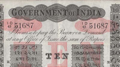 Rare Pair Of 10-Rupee Banknotes From 1918 Shipwreck To Be Auctioned In ...