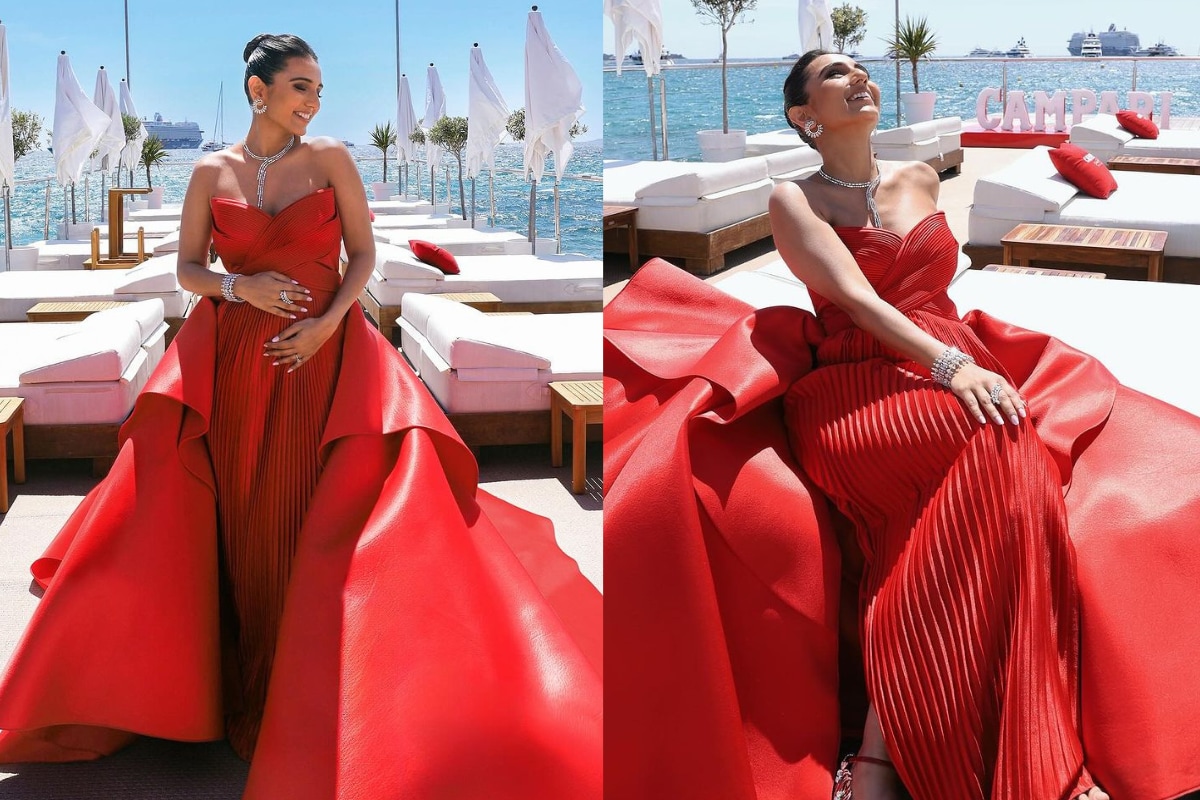 Roses Are Red And So Is Masoom Minawala’s Amit Aggarwal Gown On Day 2 Of Cannes, See Pics