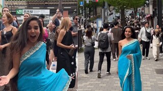 Watch: Indian Woman's Saree Glam In Japan Makes Heads Turn And How - Vimarsana News