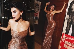 Jacqueline Fernandez’s Oh-So-Gorgeous Golden Structured Gown At Cannes Red Carpet Is What Dreams Are Made Of