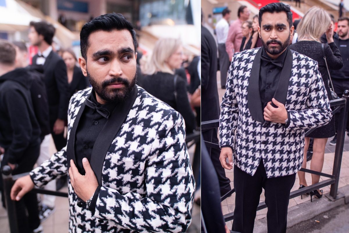 Viraj Ghelani Makes Statement in a Stunning Black and White Suit at the 77th Cannes Film Festival