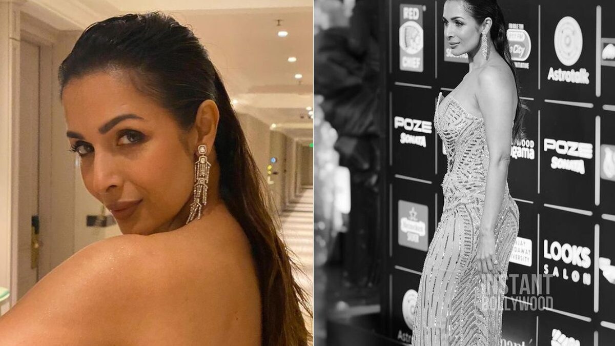 Malaika Arora Shines Like A Diamond In Michael Cinco's Blue Beaded Gown - Vimarsana News