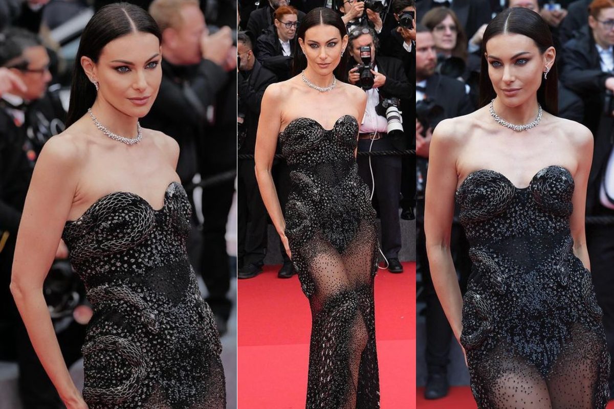Cannes 2024: Paola Turani Is Red Carpet Ready In Rahul Mishra Sequin Snake Dress