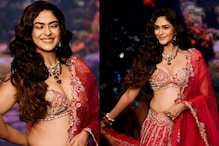 Mrunal Thakur Turns Showstopper In A Pink Embellished Lehenga; See Latest Pictures
