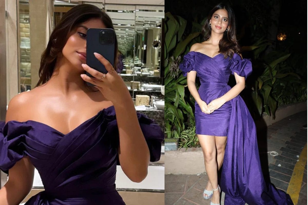 Suhana Khan, Brand Ambassador, Lux, Purple Mini Dress, Fashion, Lifestyle