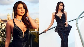 Nothing, Just Priyanka Chopra Making A Fashion Statement In Giorgio Armani's Black Sequinned Gown - Vimarsana News