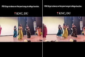 DU's Kamala Nehru College girls dance to Sapna Choudhary's Jale 2 song at farewell party.