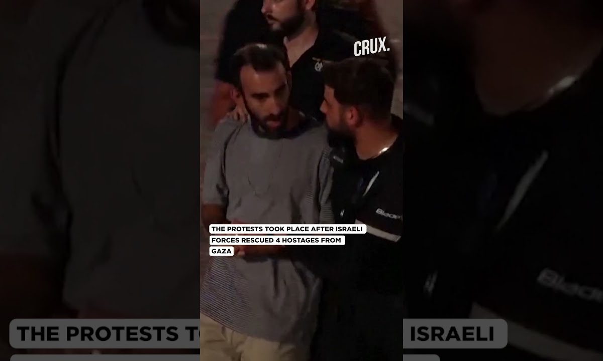 Protests In Tel Aviv Demanding Hostage Release Amid Rescue Operation by Israel