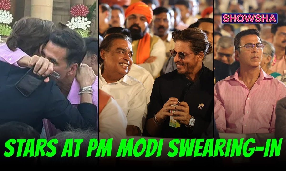 Shah Rukh Khan Hugs Akshay Kumar; Rajinikanth, Kangana Ranaut Attend PM Modi's Swearing-In Ceremony