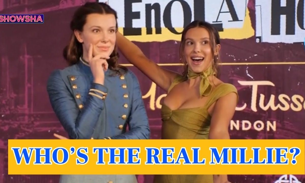 Millie Bobbie Brown Surprises Fans At Enola Holmes Wax Figure Unveiling ...