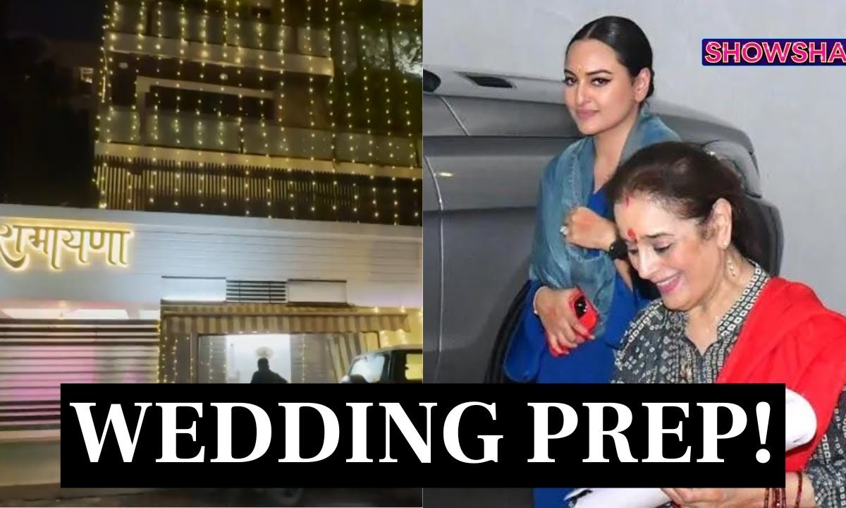 Sonakshi Sinha's Home Gets Lit Up Ahead Of Her Wedding With Zaheer Iqbal; WATCH