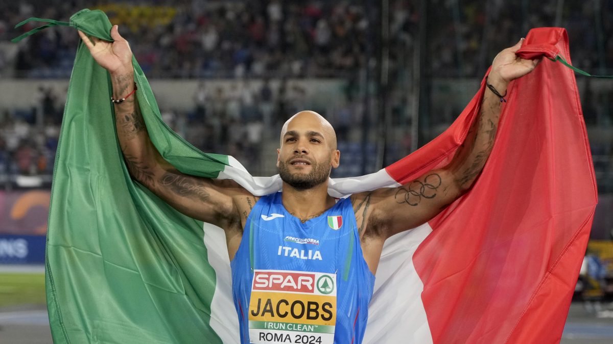 Olympic 100-meter champ Marcell Jacobs defends his European title but ...