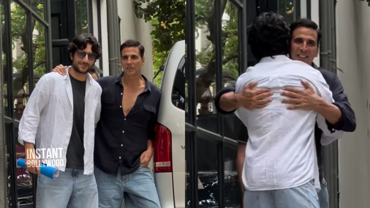 Akshay Kumar And Ibrahim Khan Hug Outside Maddock Office; Duo To Star ...