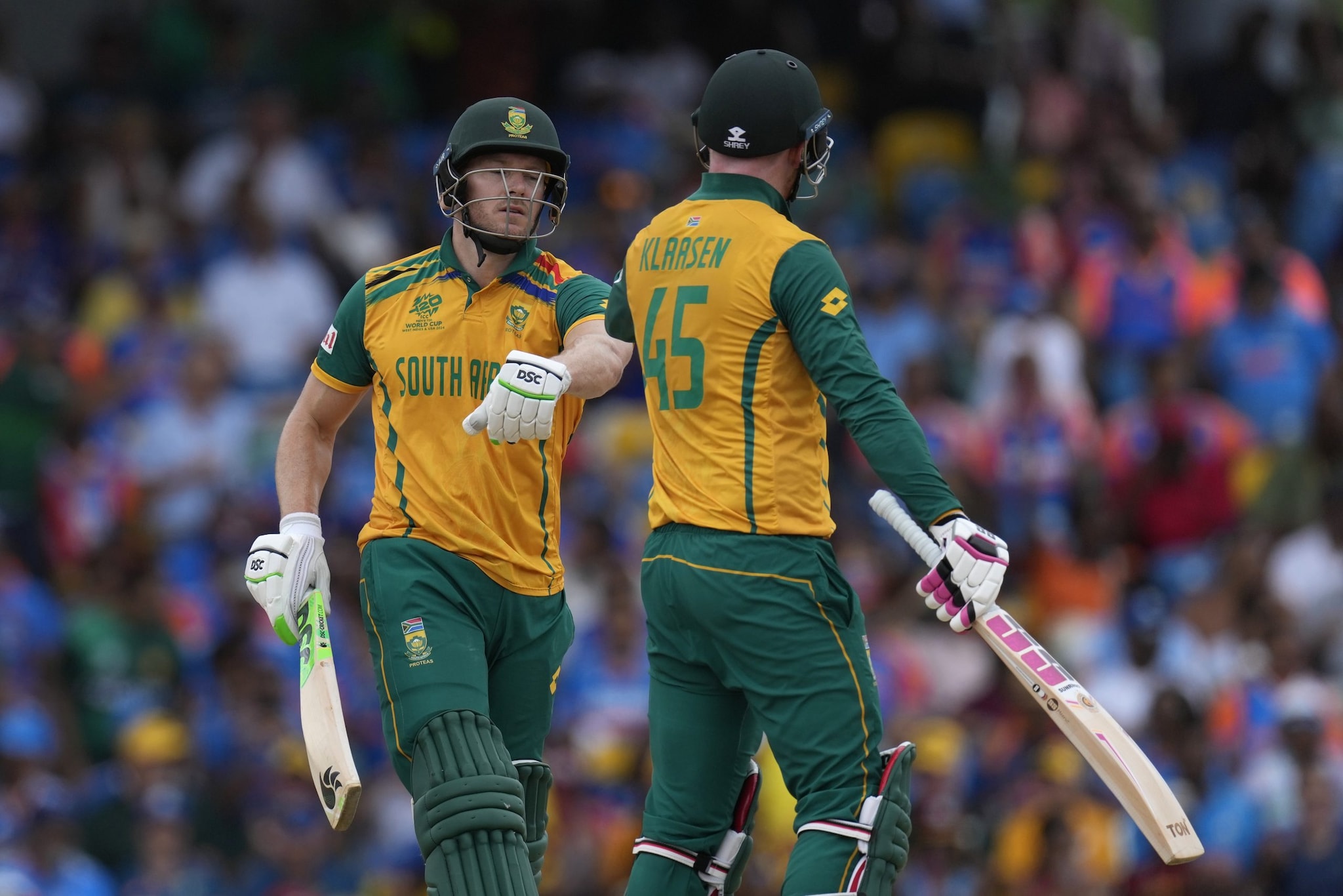 Then David Miller aimed at finishing the match for his side, but his plans were foiled by Suryakumar Yadav's sensational catch out. (AP) Then David Miller aimed at finishing the match for his side, but his plans were foiled by Suryakumar Yadav's sensational catch out. (AP)