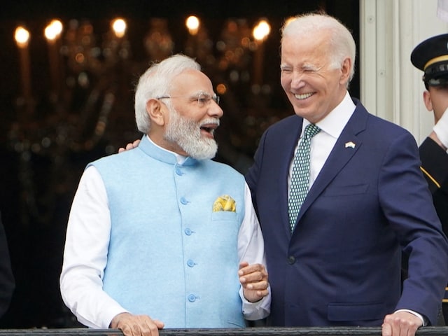 US President Joe Biden along with Prime Minister Narendra Modi in a file photo. (Reuters)