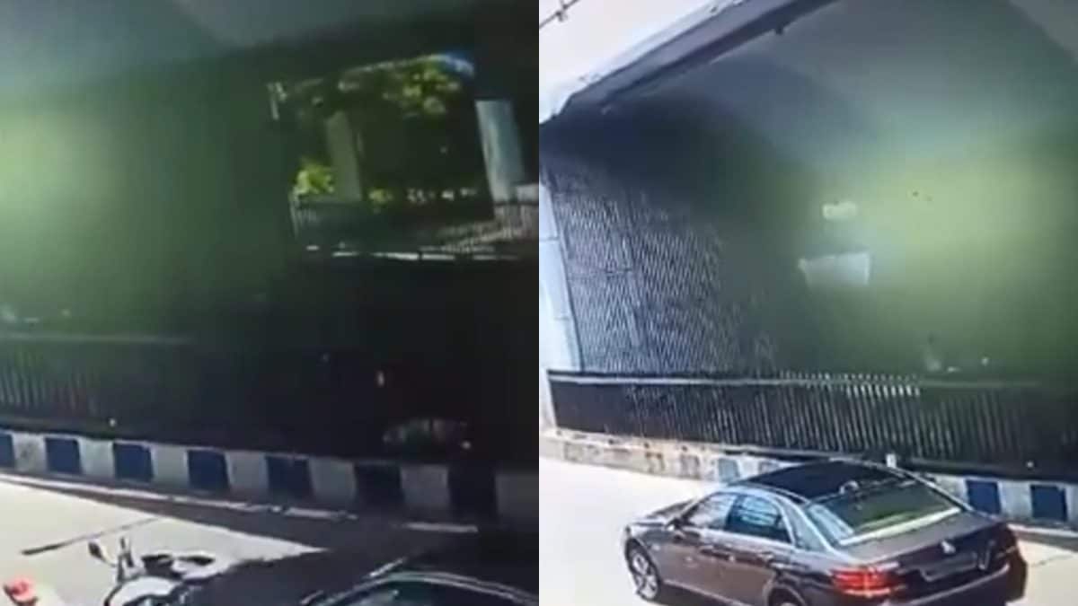 Bike Rider Dies After Being Hit By Speeding Mercedes In Pune | Caught ...