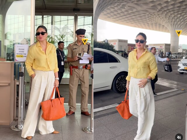 Kareena Kapoor Khan was recently spotted at the airport. Photo: Viral Bhayani