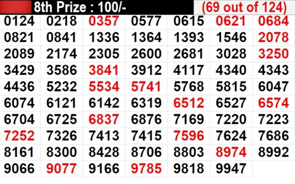 IN PROGRESS: Winning Numbers For 8th Prize - Part 4