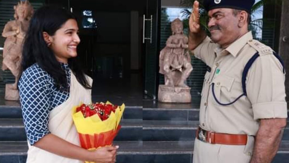 Telangana Police Officer Salutes His IAS Daughter In This Wholesome Picture