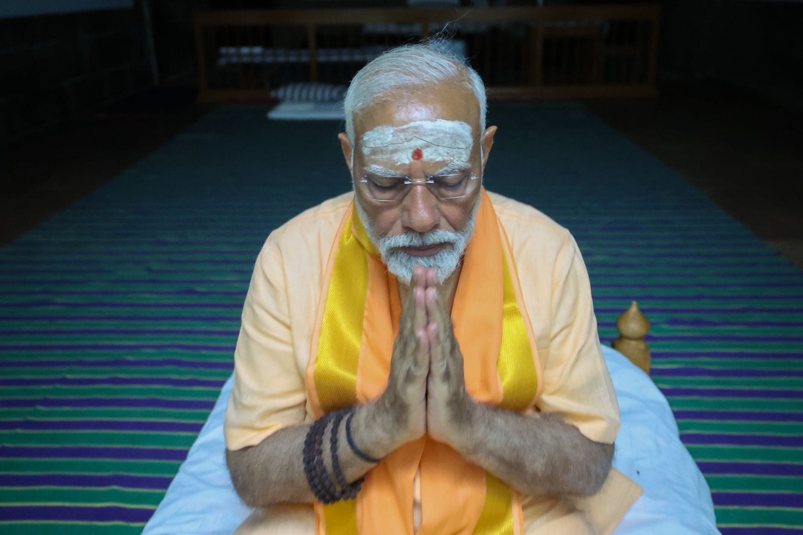 Prime Minister Narendra Modi embarked on his third and final day of meditation on Saturday. 