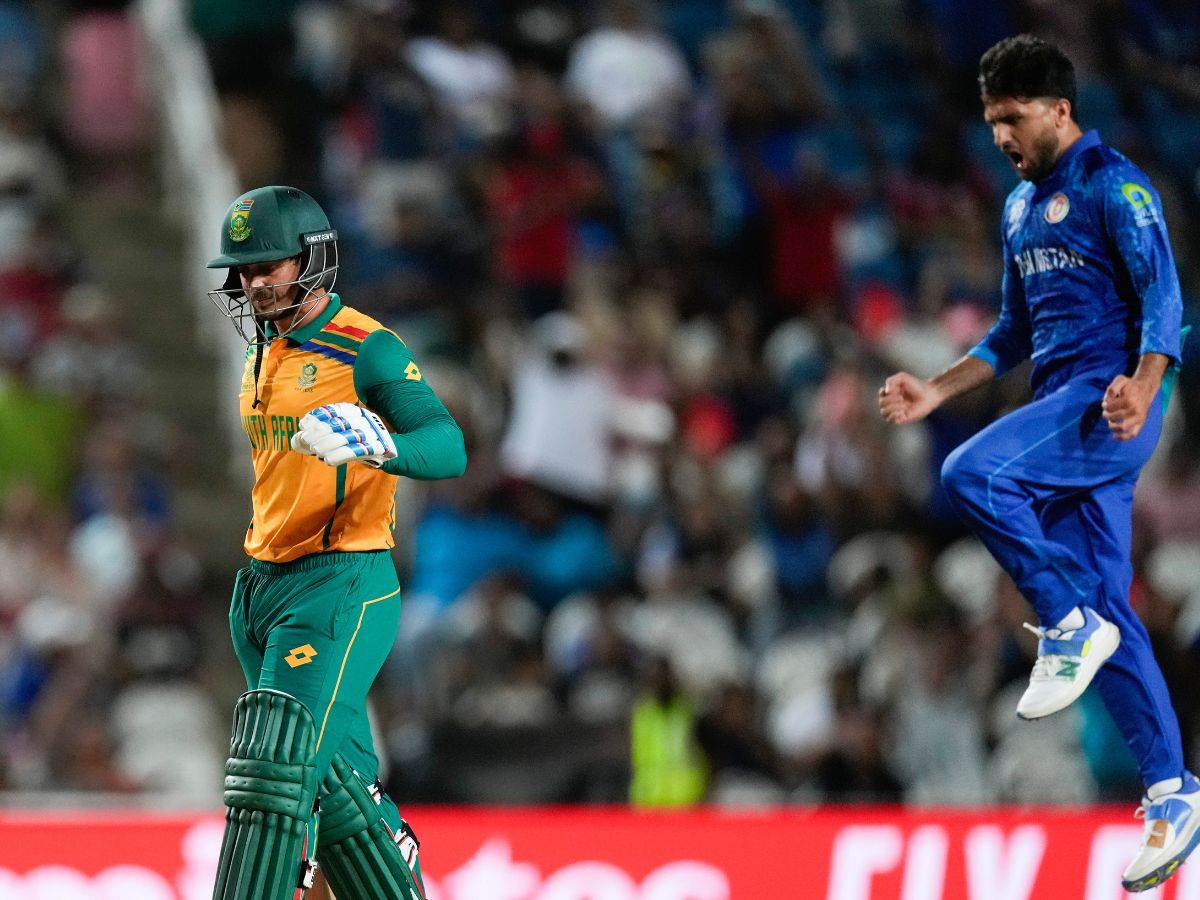 In the second innings, Afghanistan's Fazalhaq Farooqi was the only one with a wicket, as he dismissed opener de Kock at 5. (AP) In the second innings, Afghanistan's Fazalhaq Farooqi was the only one with a wicket, as he dismissed opener de Kock at 5. (AP)