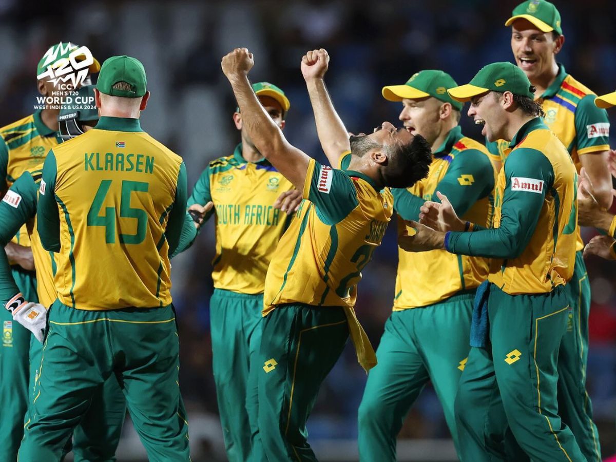 South Africa became the first finalists of the T20 World Cup 2024, by clinching a 9-wicket semi-final win against Afghanistan at Brian Lara Cricket Academy, Tarouba. (Proteas Men) South Africa became the first finalists of the T20 World Cup 2024, by clinching a 9-wicket semi-final win against Afghanistan at Brian Lara Cricket Academy, Tarouba. (Proteas Men)