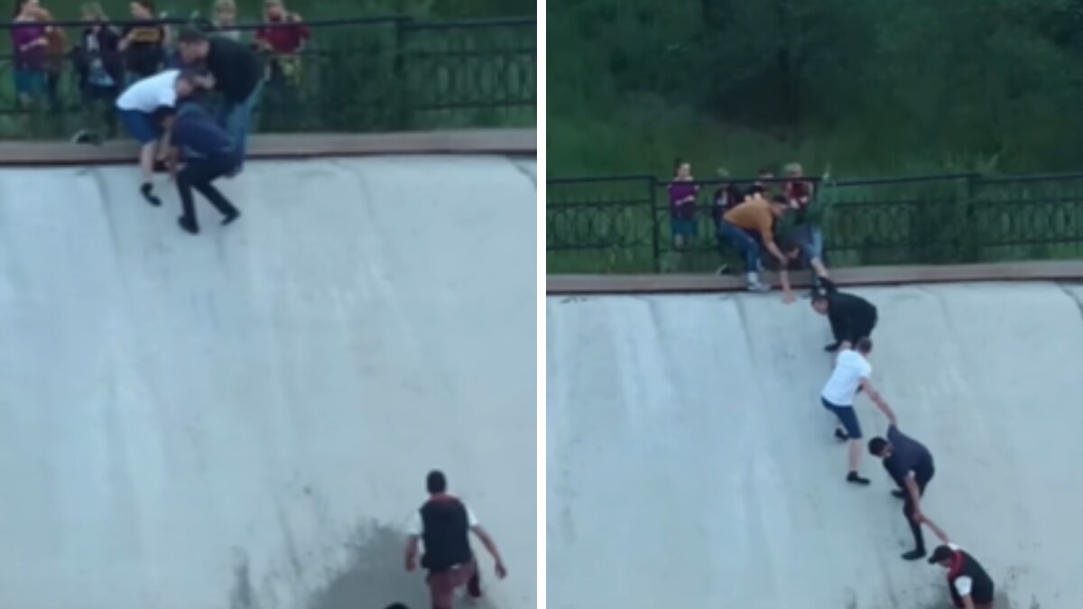 'Faith In Humanity Restored': Group Of People Rescue Dog Stuck In Water ...